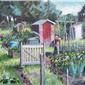 THE LITTLE RED SHED 10 X 12 INCHES SOLD